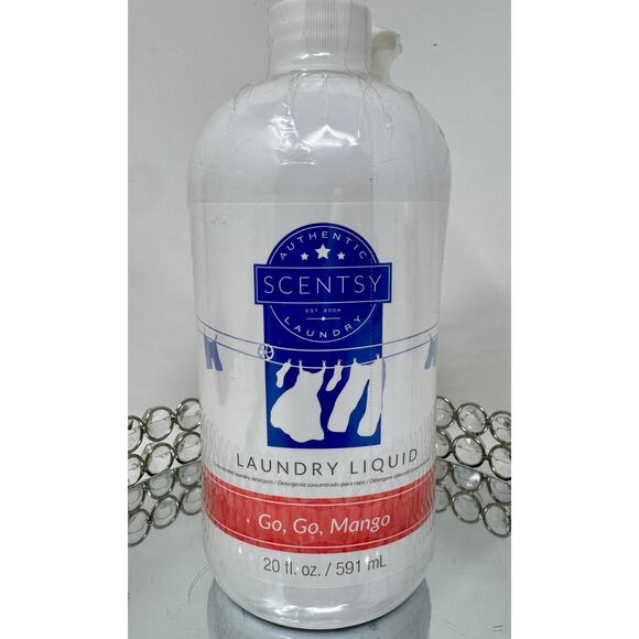 Scentsy Laundry Liquid – Go, Go, Mango – 20 fl oz / 591 mL – NEW - Picture 1 of 3